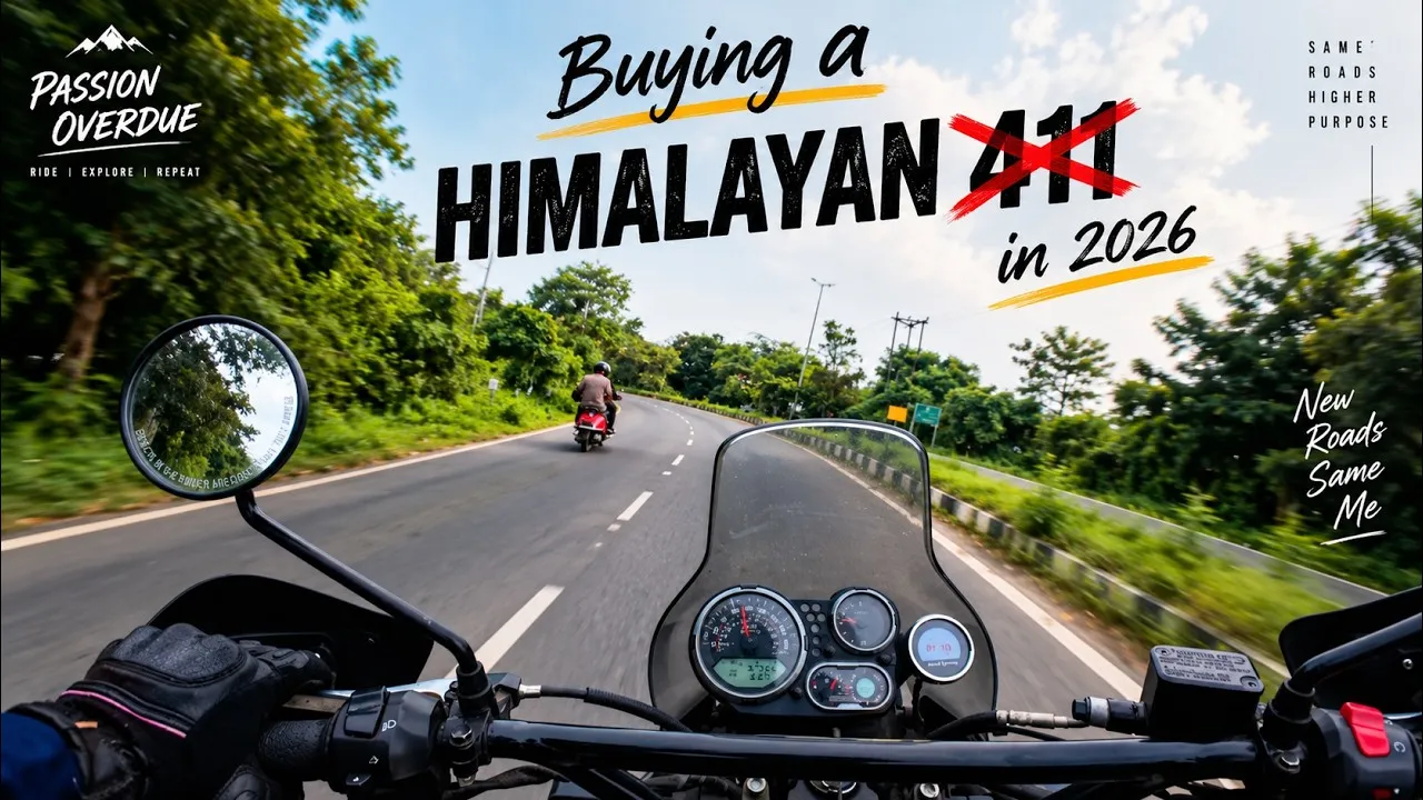 Helmet POV on Himalati: the old-school Himalayan dash, a green highway in Assam