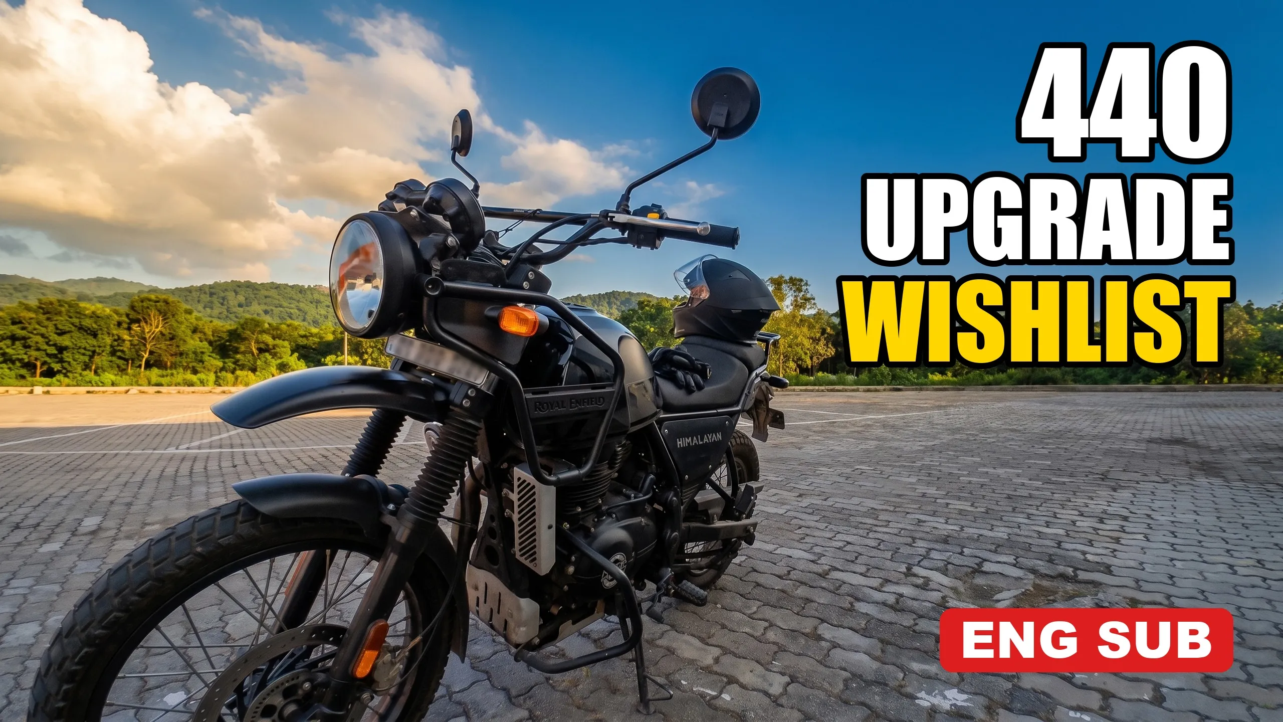 Himalati parked on cobblestones under a blue sky, with the title 440 Upgrade Wishlist